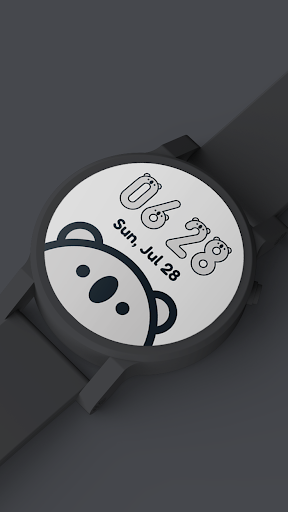 Android application Koala Watch Face screenshort
