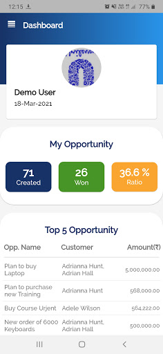Evozard CRM Screen 2