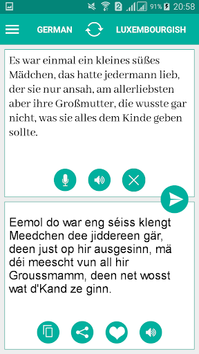 Android application Luxembourgish German Dict screenshort