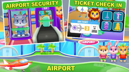 Kids Airport - Kid Travel Game