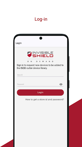 Android application ISOD Request Device screenshort