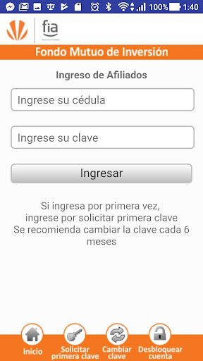 Android application FIA - Fondo Mutuo de Inversión screenshort