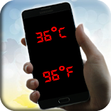 Simple thermometer icon