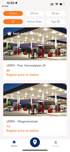 DSV Fuel Card App Screen 2