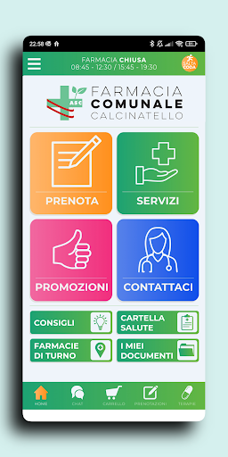 Android application Farmacie Comunali Calcinato screenshort