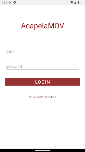 Android application AcapelaMOV screenshort