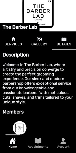 The Barber Lab Screen 3