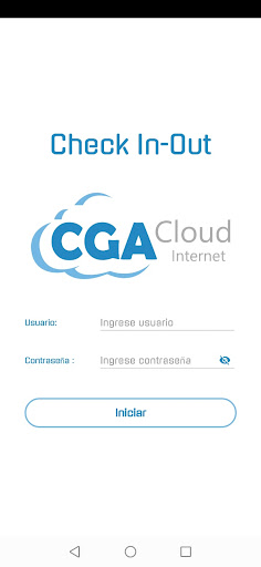Android application CGA Check In - Out screenshort