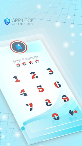 AppLock Blue Wave Theme