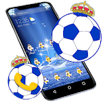 Cover Image of Tải xuống Football Blue APUS Launcher Th  APK