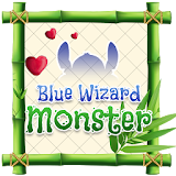 Blue Wizard Monster Theme&Emoji Keyboard icon