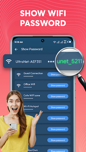 Android application WiFi Password Show WiFi Master screenshort