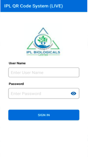 Android application IPL QR Code screenshort