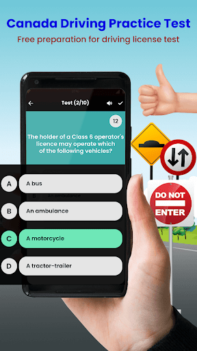 Android application Canada Driving Practice Test screenshort