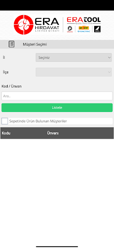 Era Hırdavat B2B Screen 2