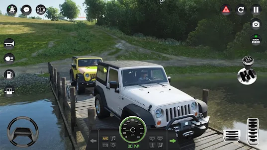Simulador de conducción jeep
