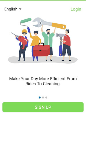 Android application Green Cab screenshort