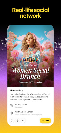 Android application Locals: Clubs, Events, People screenshort