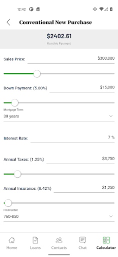 The Bank of Romney Lending Screen 3