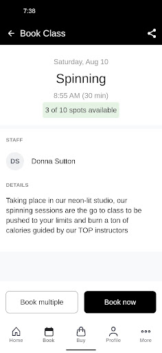 Screenshot of Elite Fitness               |