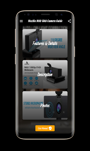 Android application NexiGo N60 Web Camera Guide screenshort