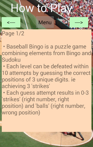 Baseball Bingo