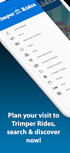 Android application Trimper Rides screenshort