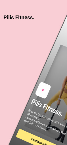 Android application Pilis Fitness. screenshort