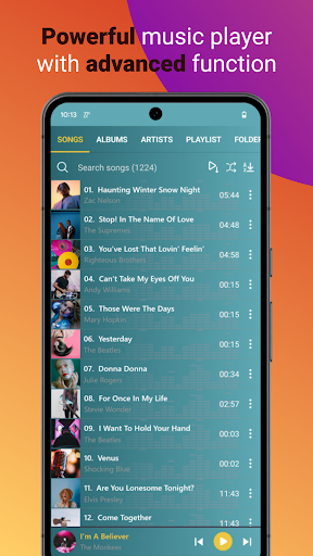 Android application Music Player screenshort