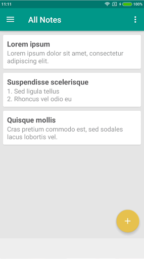 Easy Note Screen 2