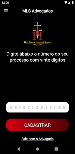 Android application MLS Advogados screenshort