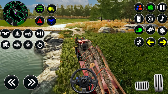Tractor farm driving game 3d