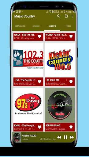 Country Music Radio Screen 2