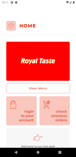 Android application Royal Taste PL1 screenshort