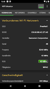 WiFi Monitor Pro: Analyse von Wi-Fi-Netzwerken Screenshot