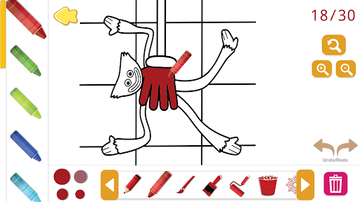 playtime huggy poppy coloring