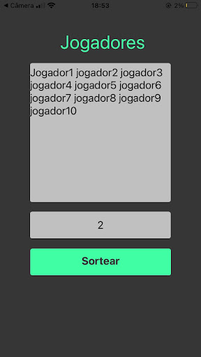 Kmisa10 - Sorteador de times Screen 3