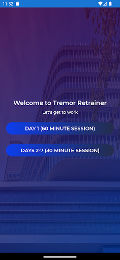 Android application Tremor Retrainer screenshort