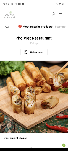 Android application Pho Viet Restaurant screenshort
