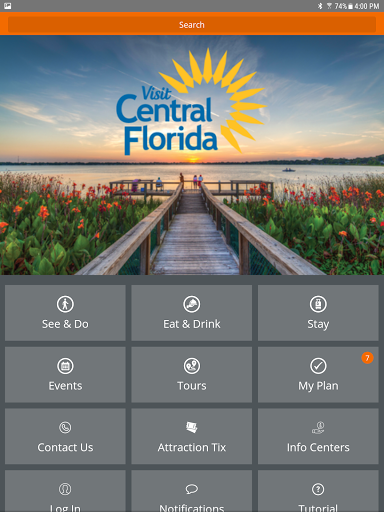 Screenshot of Visit Central Florida