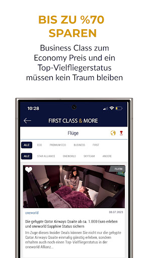 First Class & More Reisedeals Screen 2