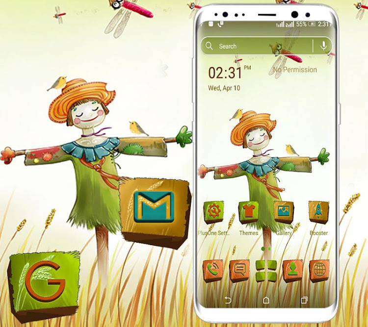Cute Scarecrow Launcher Theme - 2.4 - (Android)