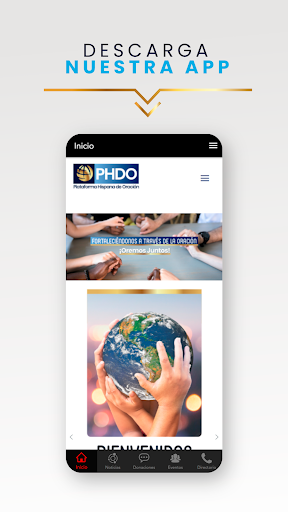 Android application Plataforma Hispana de Oracion screenshort