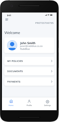 Android application My Policy screenshort