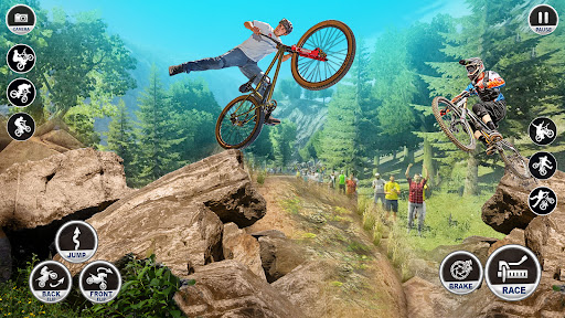 Android application Mountain Bike Drive Cycle Game screenshort