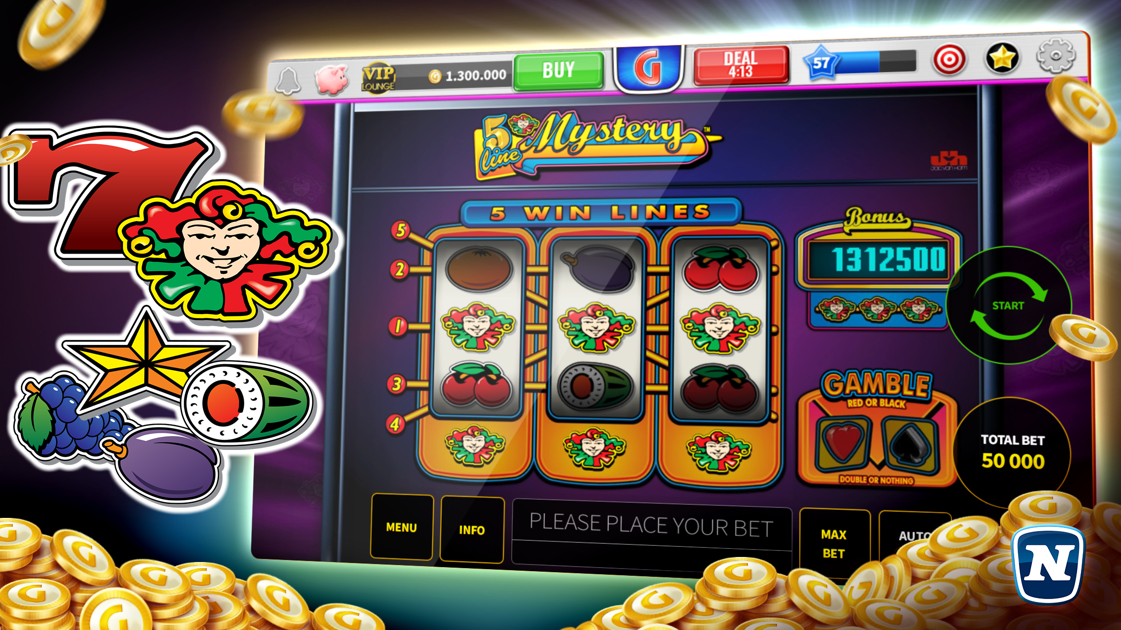 Android application Gaminator Online Casino Slots screenshort