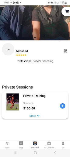 Android application Behshad FC screenshort
