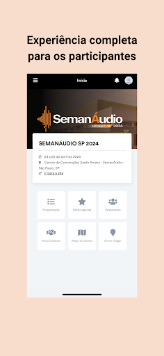 Android application SEMANÁUDIO SP 2024 screenshort