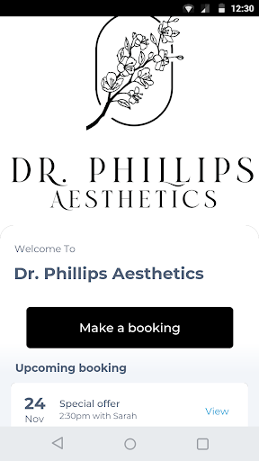 Android application Dr. Phillips Aesthetics screenshort
