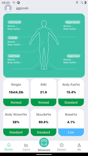 Android application HomeFitness screenshort
